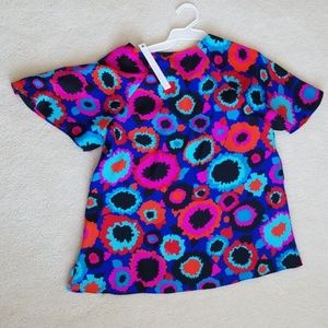 NWT 100% silk top by Alice & Trixie, Made in USA